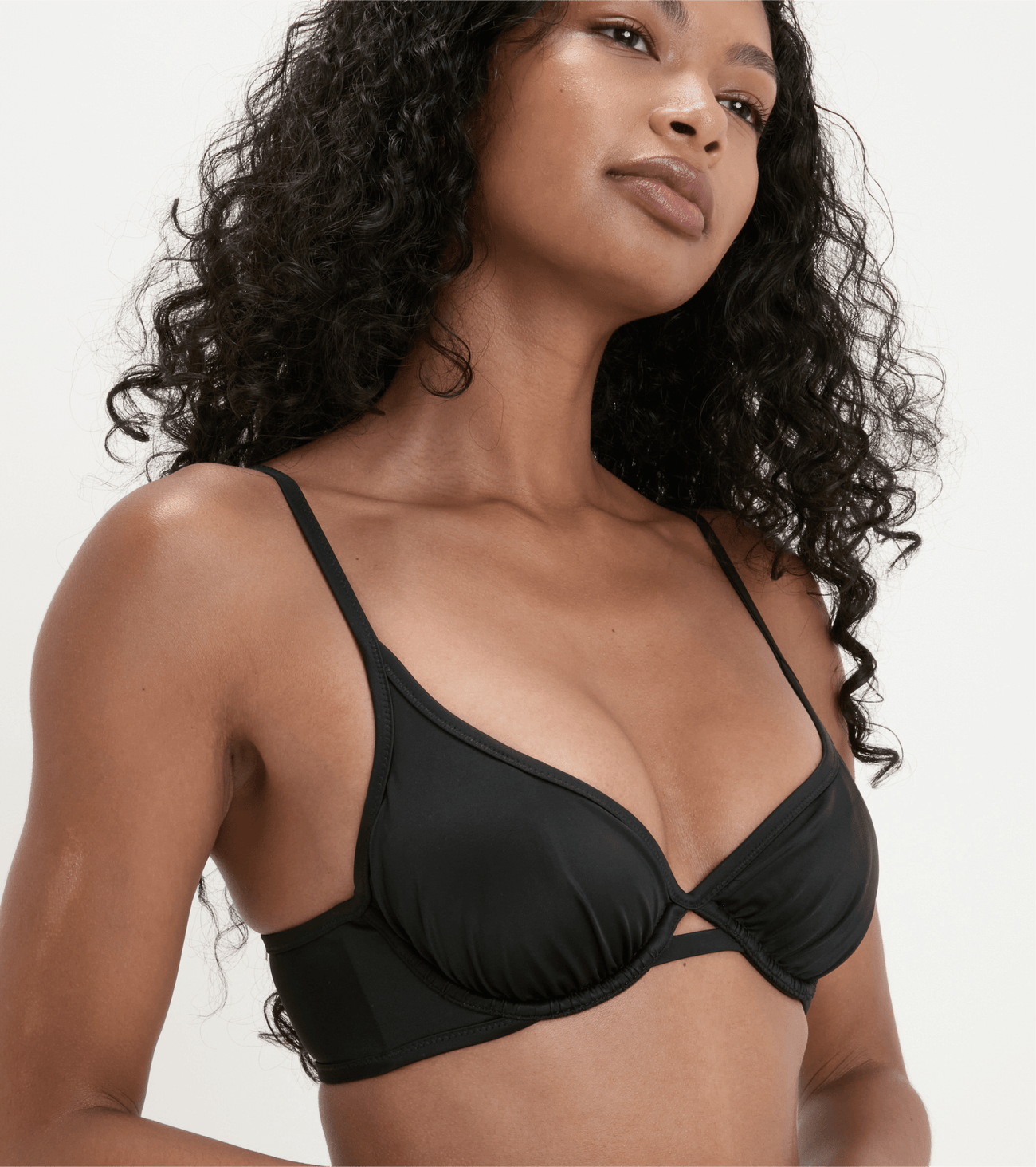 Bademode - Mit Bügel - Oberteil - Schwarz