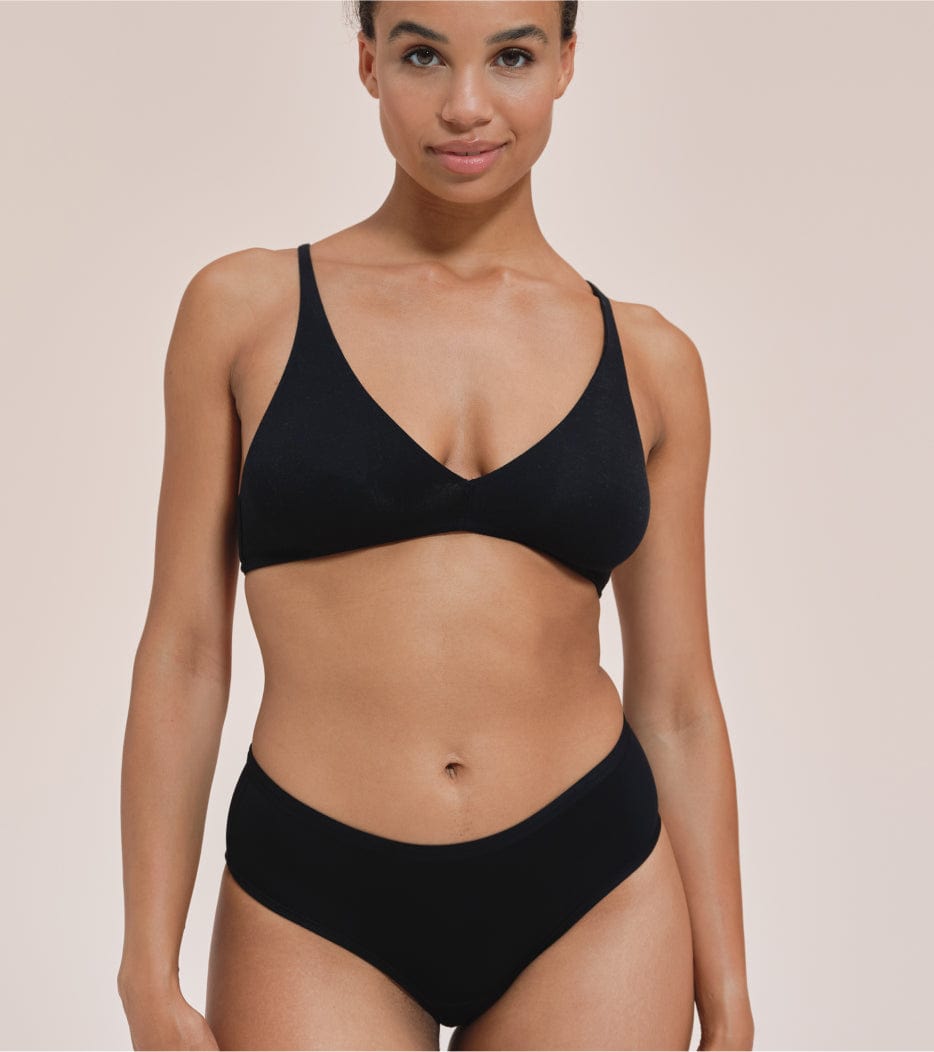 Slip für Ausfluss - Classic - Recyceltes Nylon - Schwarz