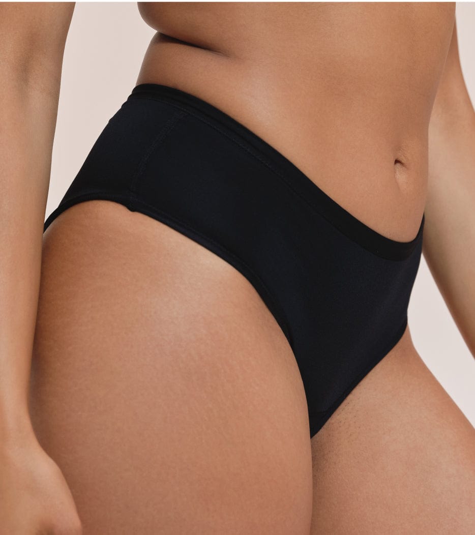 Slip für Ausfluss - Classic - Recyceltes Nylon - Schwarz