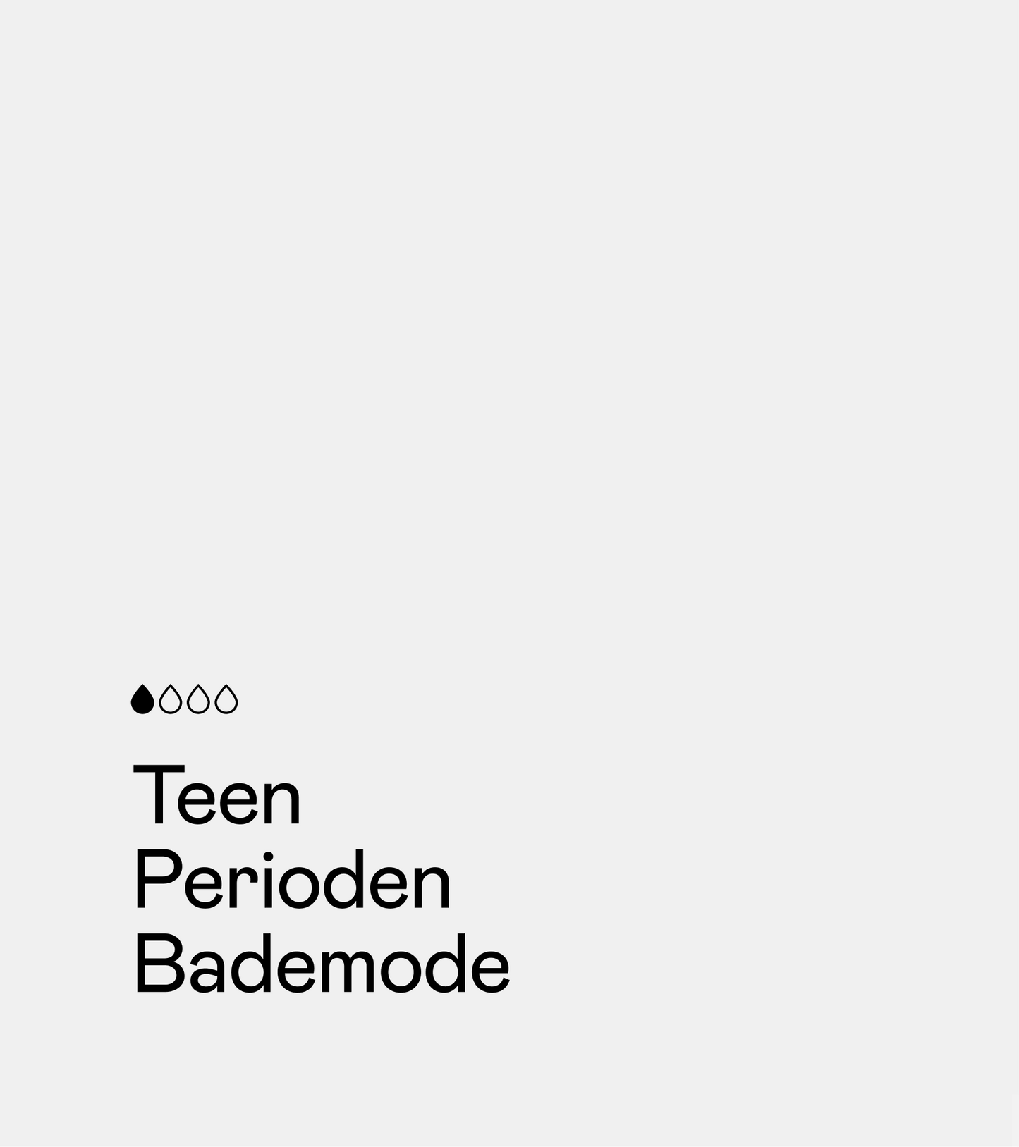 Perioden Bademode - Teen - Schwarz