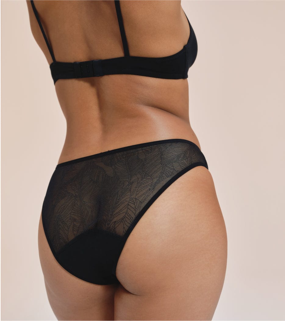 Spitze Brief - Recyceltes Nylon - Schwarz