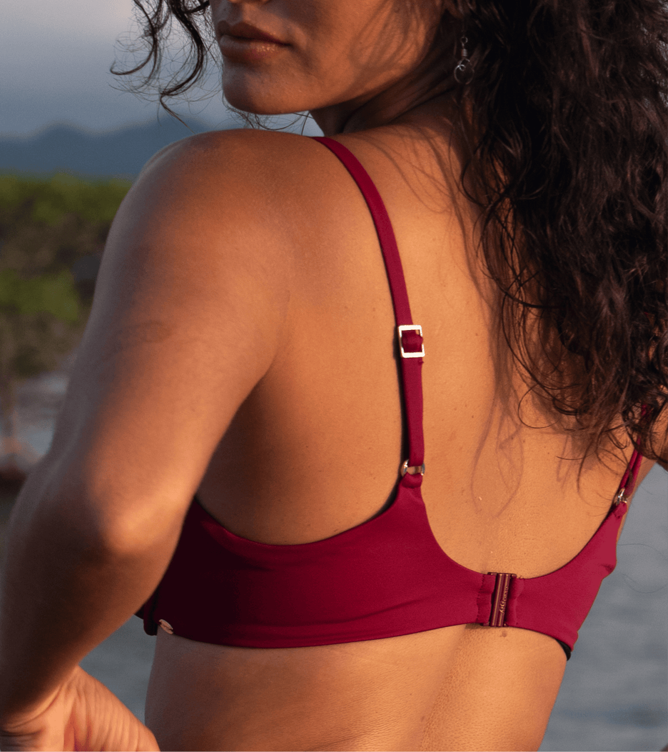 Bademode - Mit Bügel - Oberteil - Rot