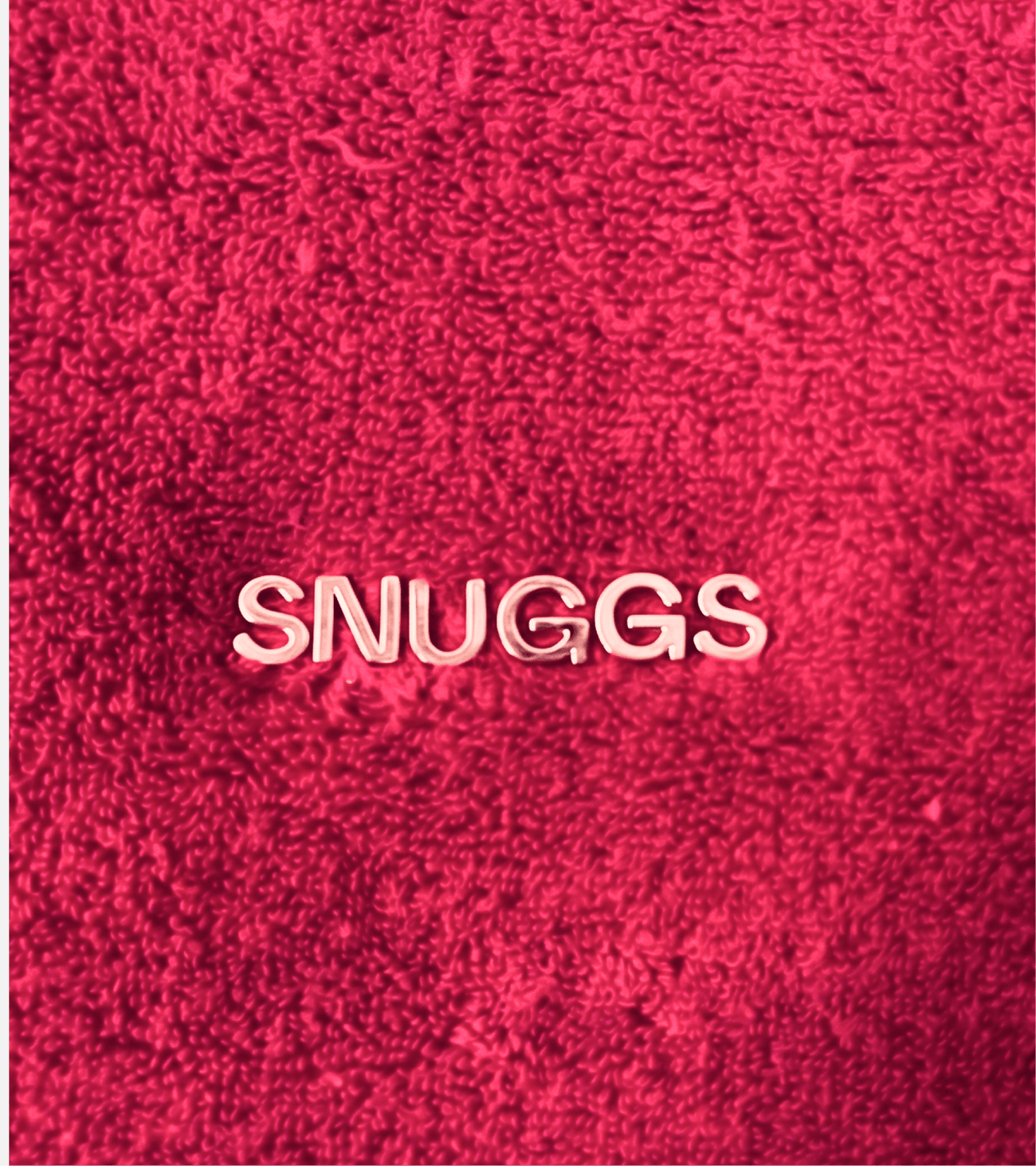 Tasche aus Frottee - Rot