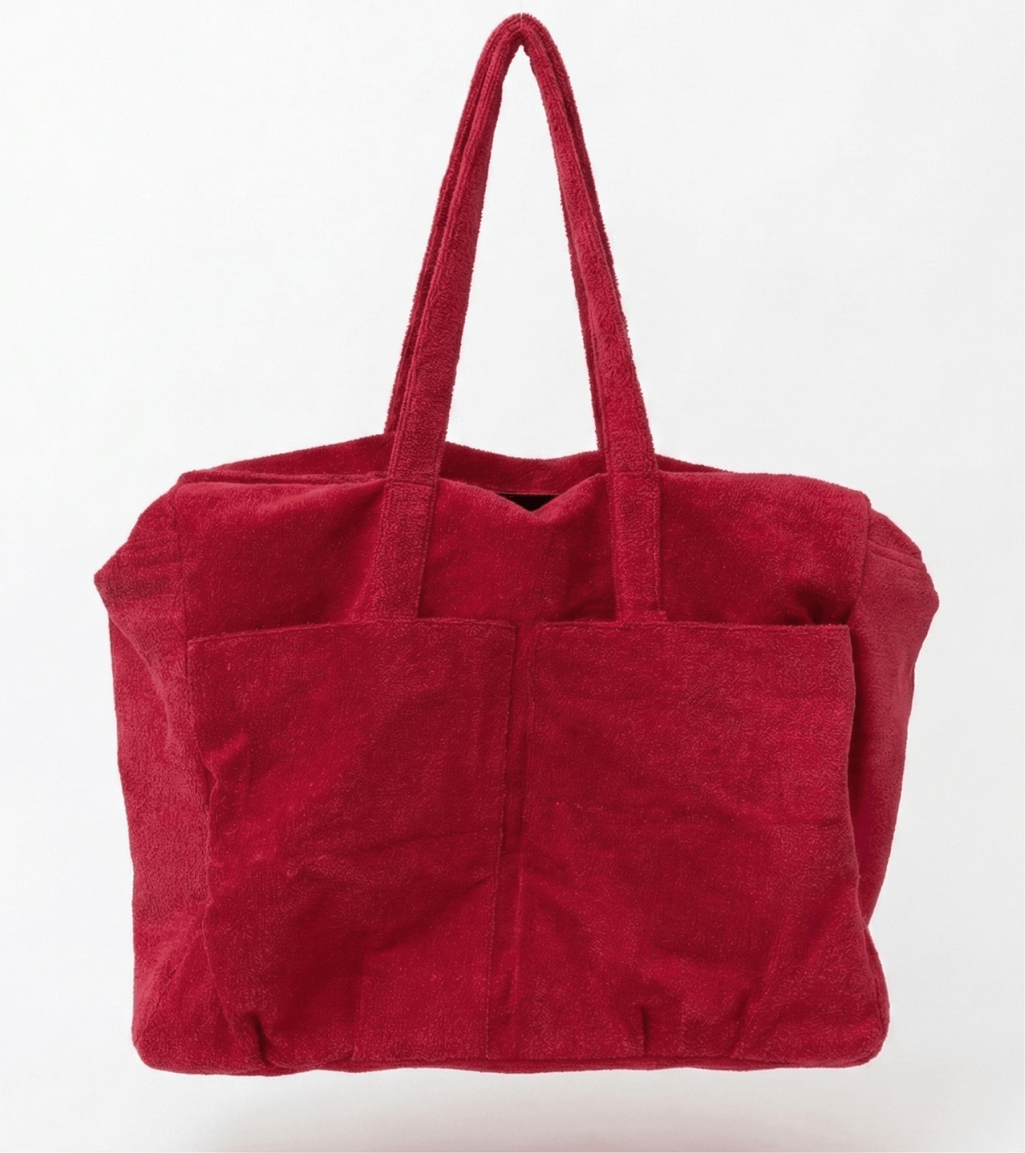 Tasche aus Frottee - Rot
