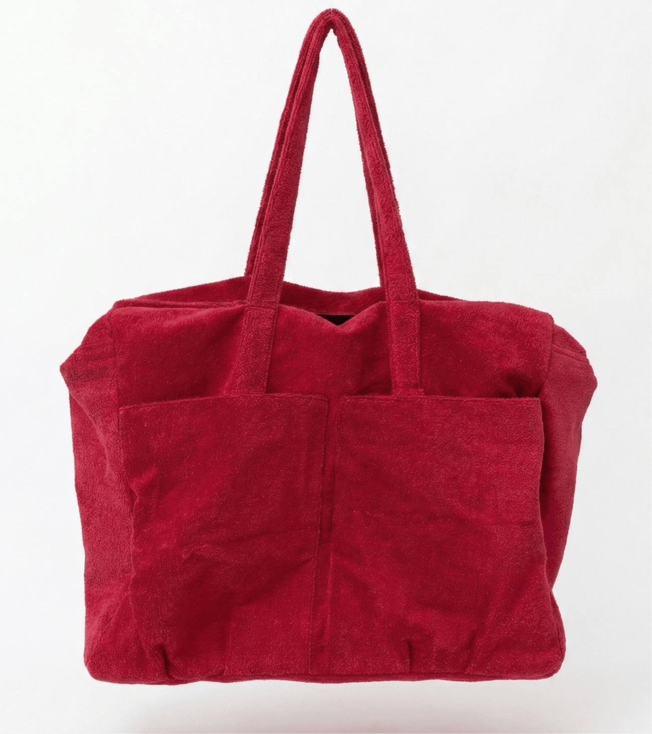 Tasche aus Frottee - Rot
